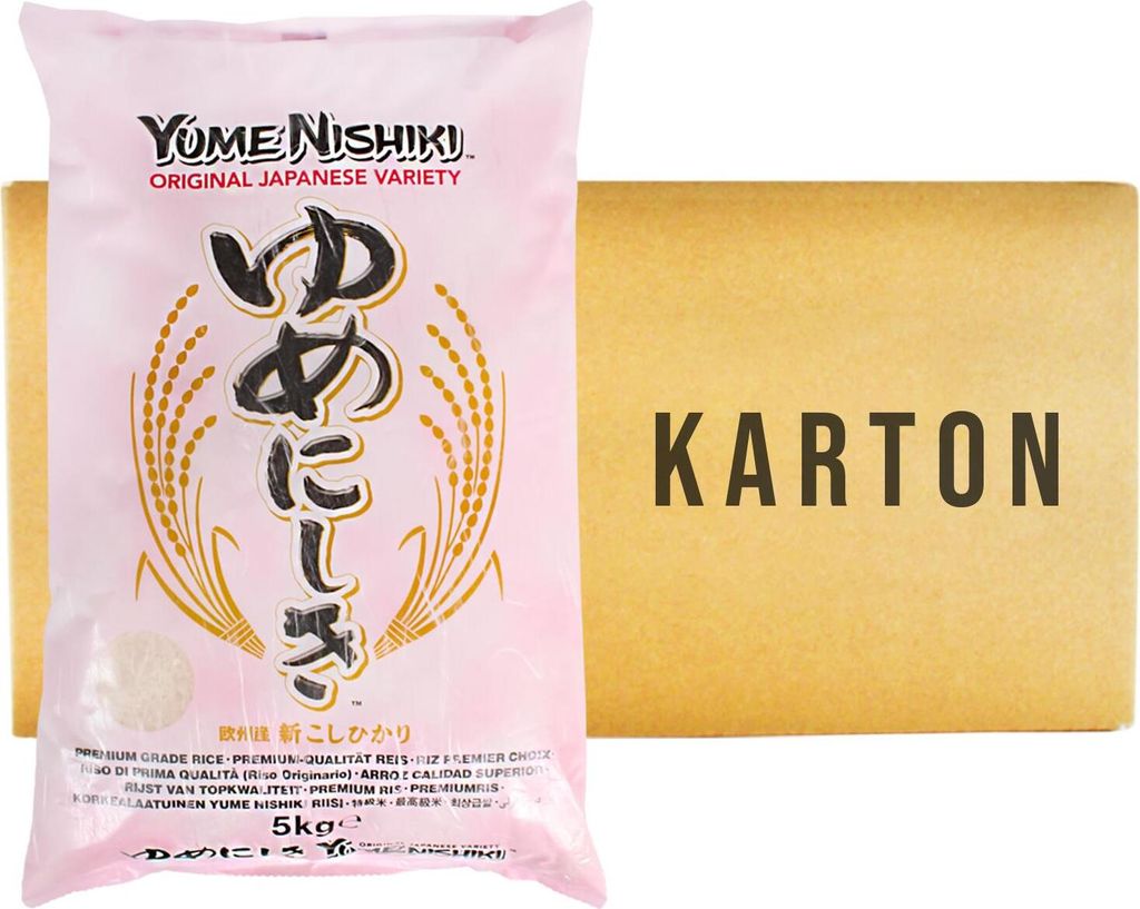 Yume Nishiki Rundkorn Sushi Reis 4x5kg Produktbild 