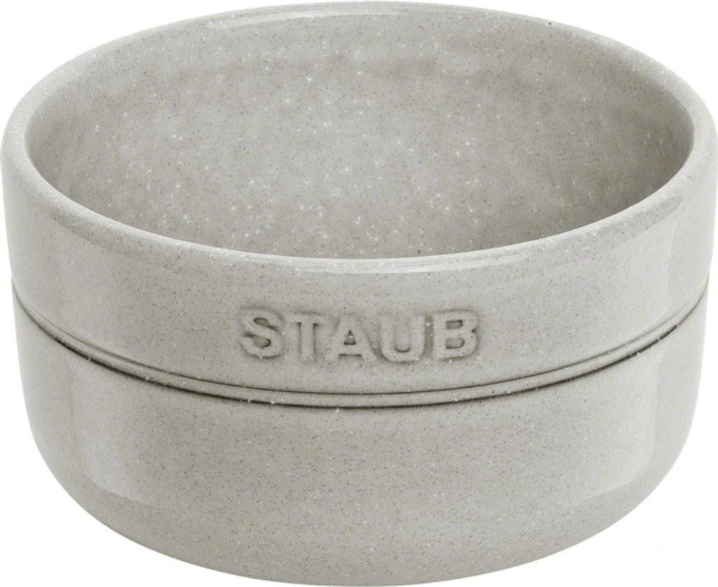 Staub hochwertiger Keramik Emailleschicht  Schüssel Weißer Produktbild 