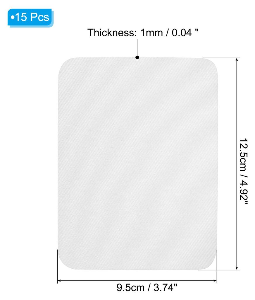 15 Stš¹ck Bš¹gelflicken 9.5x12.5cm Aufbš¹gel Patches 5x4" Stoff Aufbš¹gelflicken 100 % Baumwolle Reparatur Flicken Kit fš¹r Kleidung Hose...