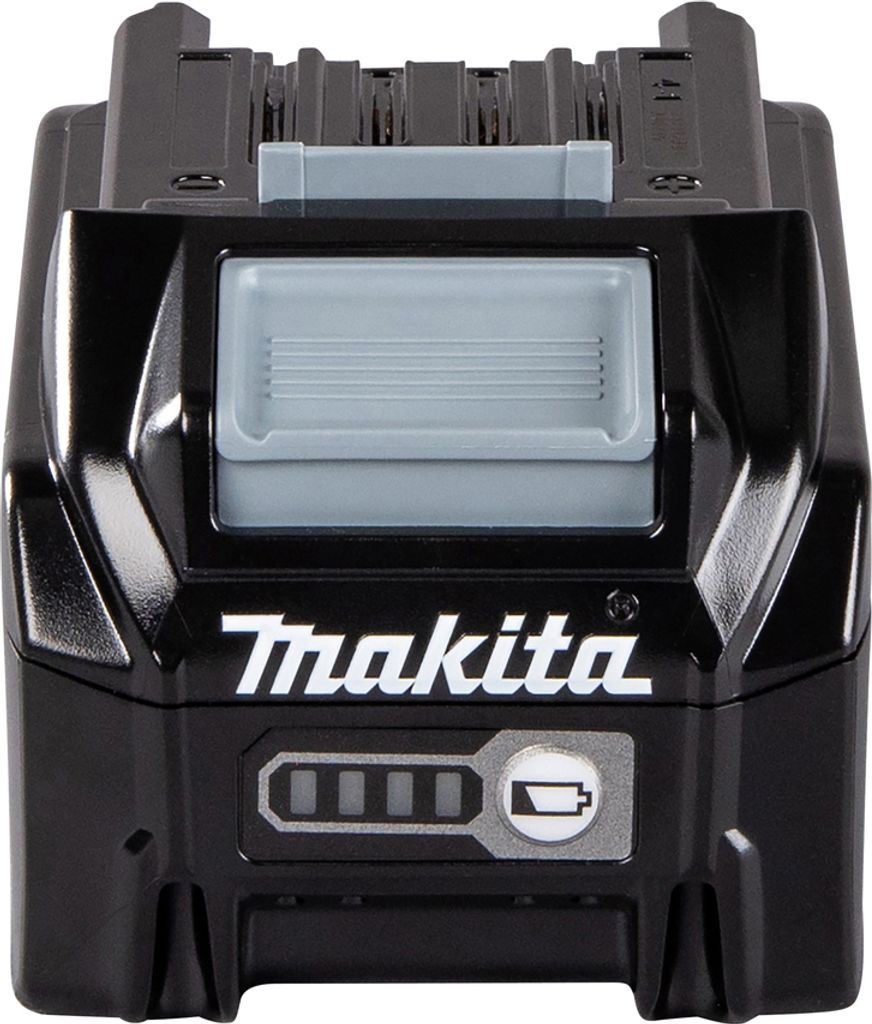 A product shot of a Makita battery pack.