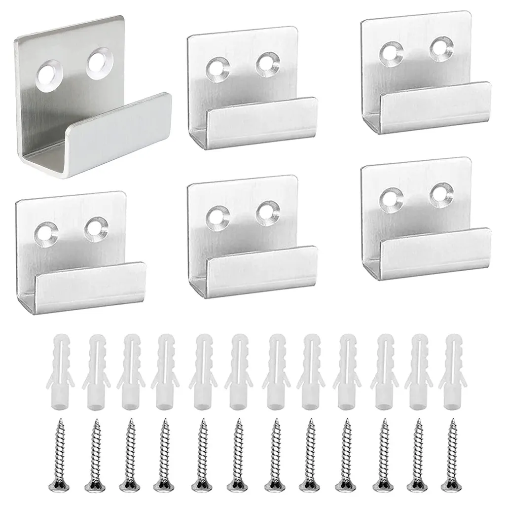 Support en U inox pour fixer solidement vos objets muraux sans chute