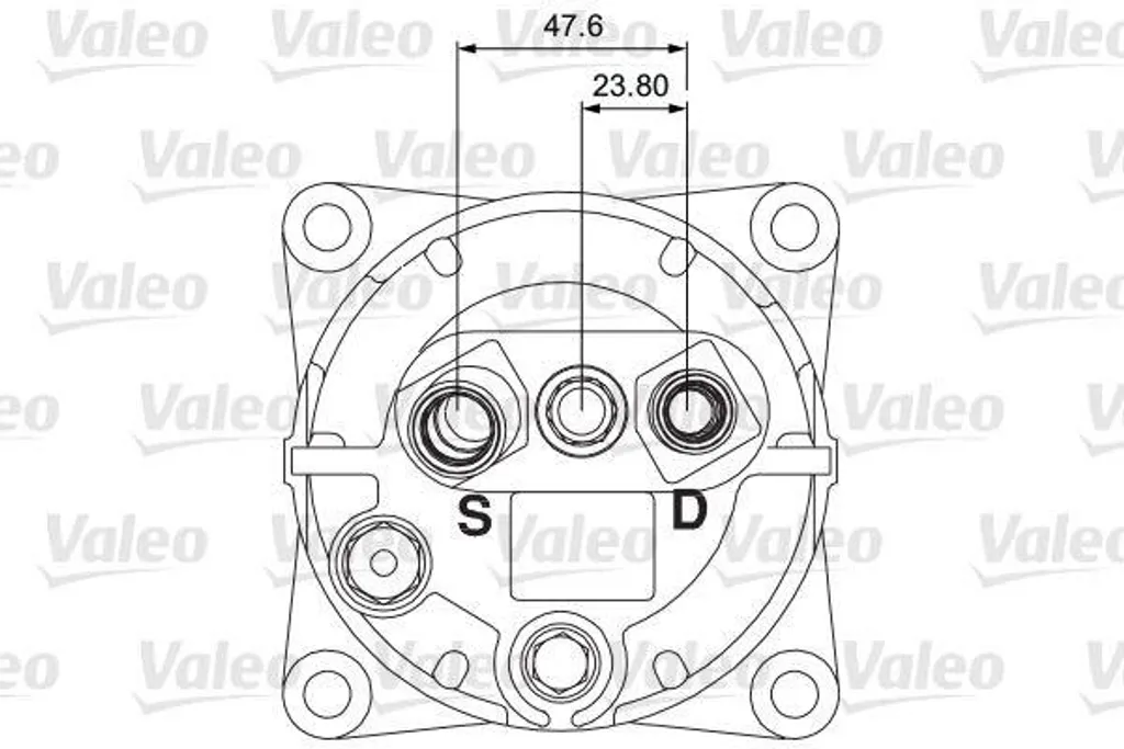 Compresseur de climatisation VALEO 700853 - Modèle robuste 7,61 kg - 2