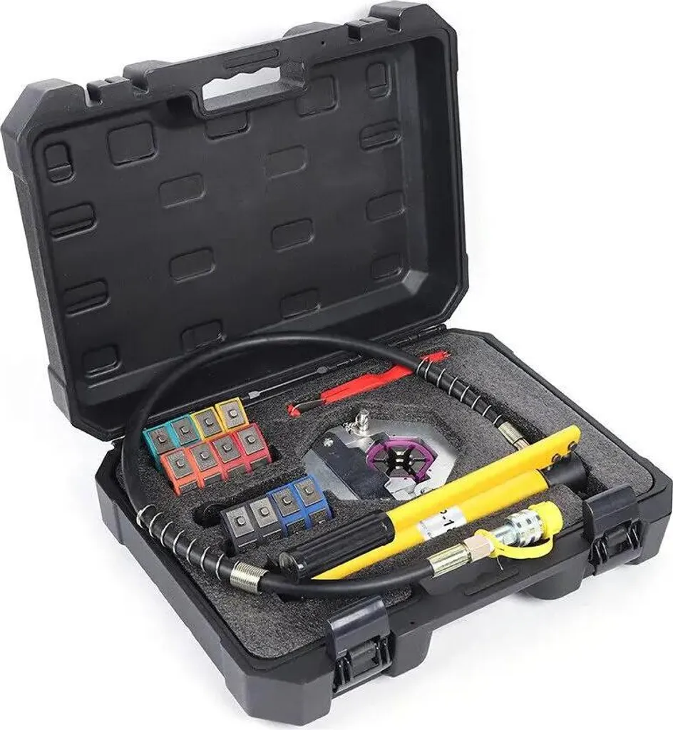 Outil de sertissage pour tuyaux de clim auto : kit de réparation complet