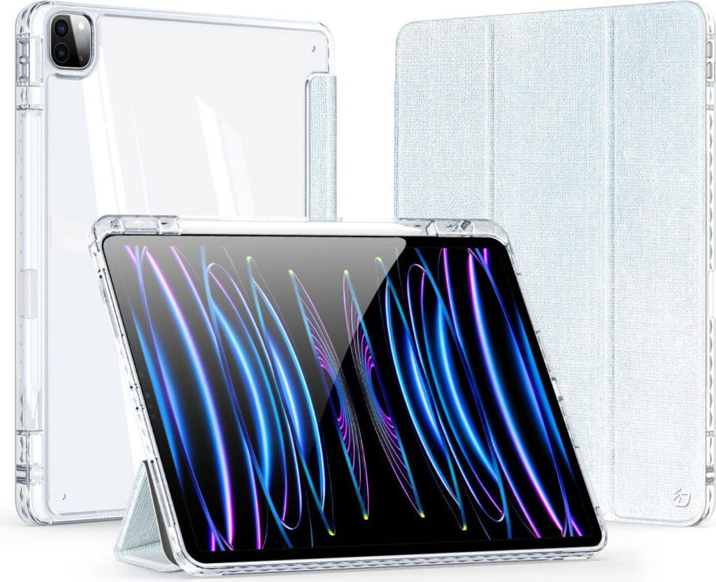 DUX DUCIS Unid Series iPad Pro 11" 2024 Hülle mit automatischer Wake/Sleep-Funktion - Transparent/Blau