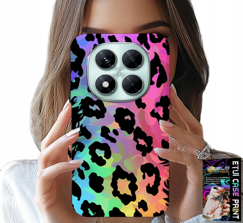 Custodia Xiaomi Note 14 Pro 5G - Pantera Arcobaleno Vetro Temperato