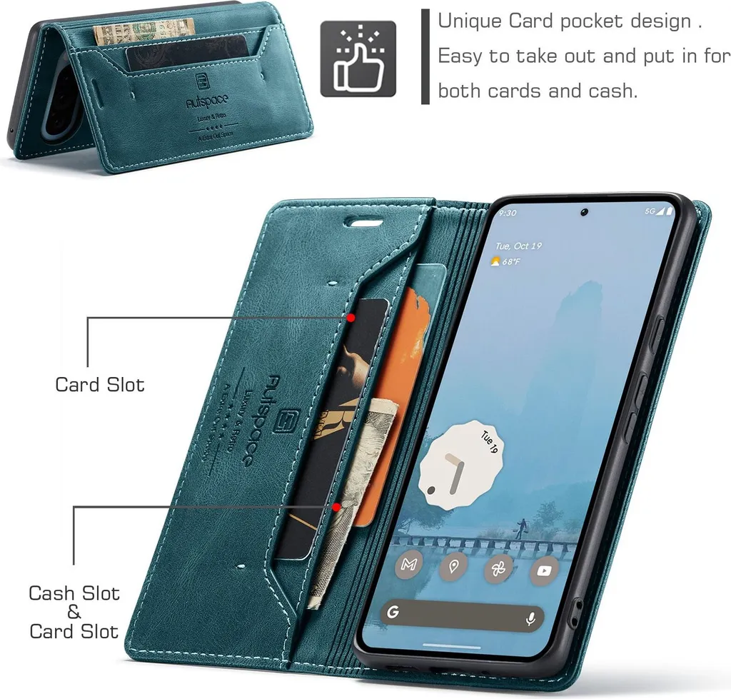 Miimall Custodia per Google Pixel 9 Pro Fold, Pellicola di copertura HD