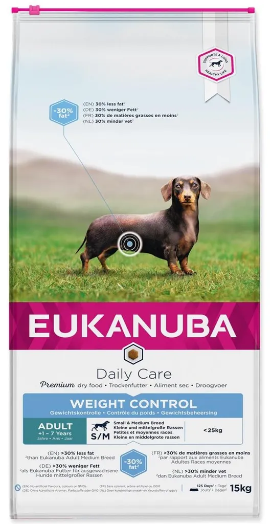 Eukanuba Adult Light 15 kg pour Stopper la Prise de Poids de votre Chien
