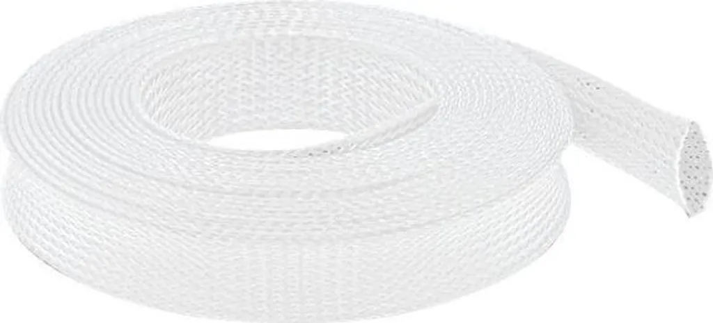 Gaine de rangement de câbles extensible 19mm Delock coloris blanc 5m