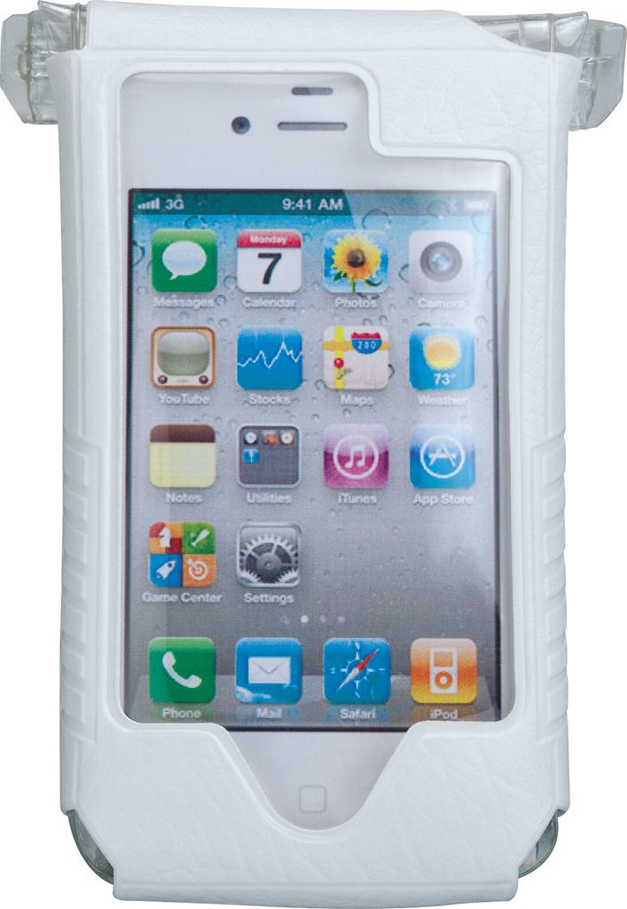 Topeak Handytasche DryBag Kompatibel mit Apple iPhone 4 / 4S, Weiß