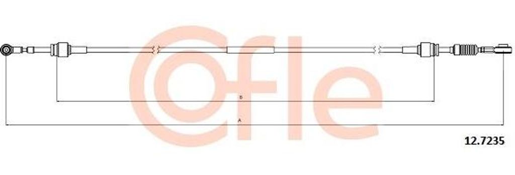 COFLE 12.7235 Seilzug, Schaltgetriebe OE 46840410 kompatibel mit Strada