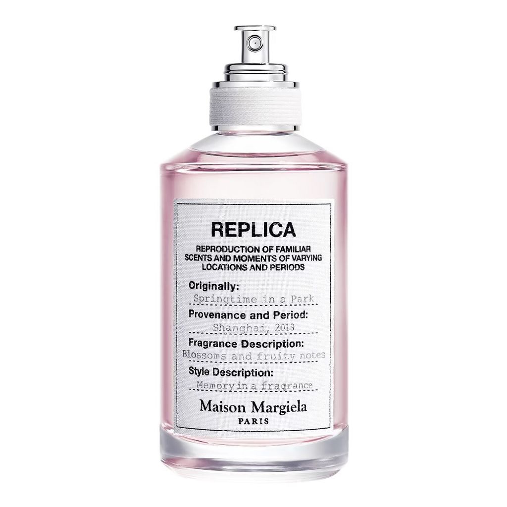 A bottle of Maison Margiela Replica Springtime in a Park Eau de Toilette.