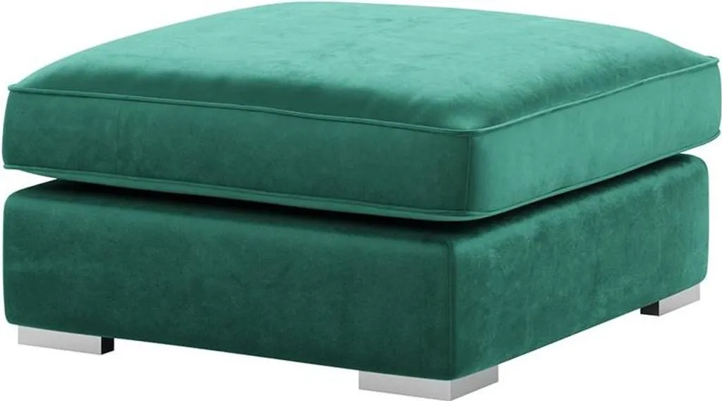 Pouf Majestic-Velluto 10 en velours haut de gamme pour salon élégant