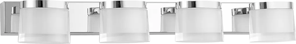 Éclairage miroir salle de bain LED 4-fl. Sabia Chrome - Idéal Maquillage