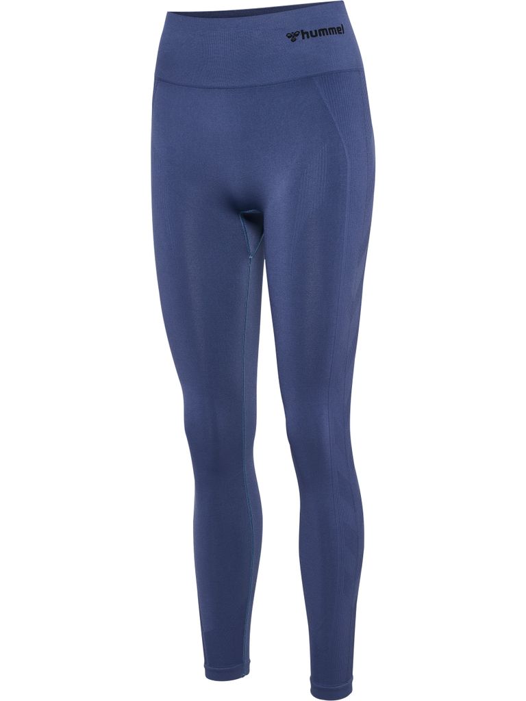 HUMMEL hmlTIF SEAMLESS HIGH WAIST TIGHTS, BLUE INDIGO, S