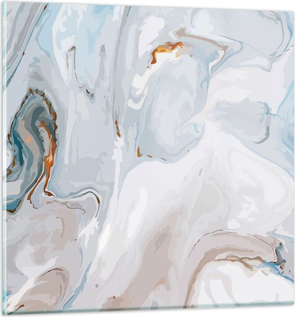 Bilder auf glas - Abstraktion modern - 60x60cm - Glasbilder - Wandbilder - Kunstdruck - zum Aufhängen bereit - Wanddekoration aus Glas - Glas Bild...