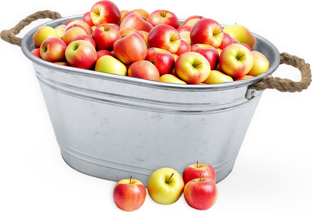 3.06 Zinkwanne in silber mit Natur Seil Griffen - ca. 64 cm Produktbild 