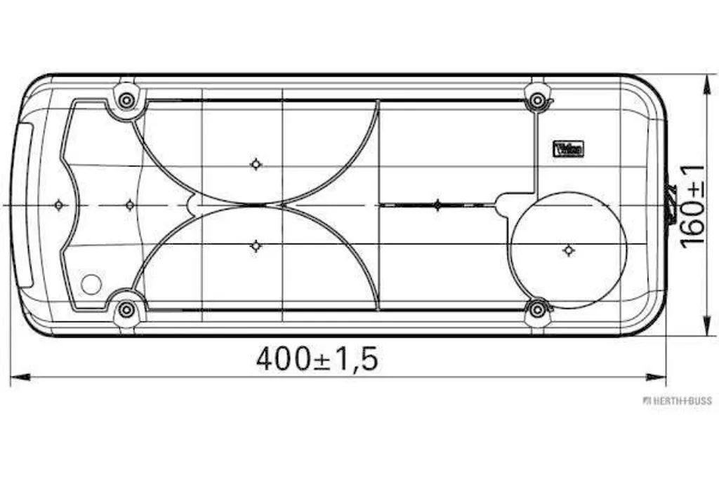 Feux arrière étanches IP67 anti-vibration pour remorque de bateau
