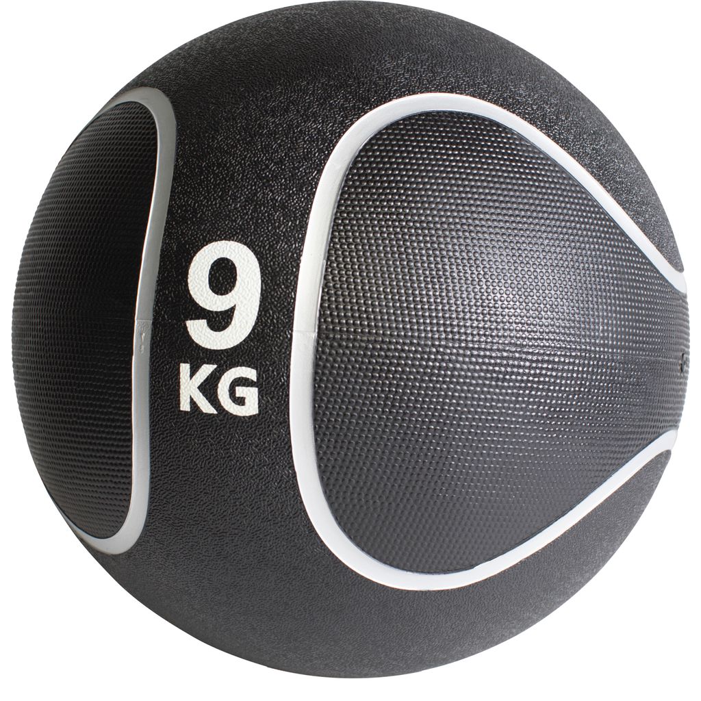 GORILLA SPORTS Medizinball - 9kg Gewichte, Ø 29 cm, Rutschfest, aus Gummi - Slam Ball, Gewichtsball, Trainingsball, Fitnessball