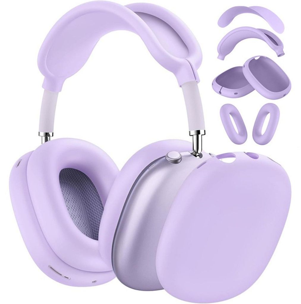 INF AirPods Max 2 Silikonhülle 10.5cm x 8.5cm x 2cm 4-teilig Reiseschutz Violett
