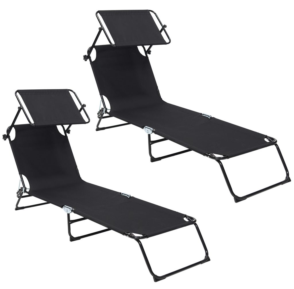 Infinity Goods Sonnenliege mit Sonnenschirm – Produktbild 