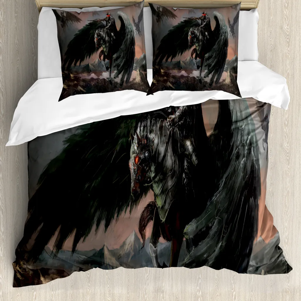 Copripiumino ABAKUHAUS Pegasus Fantasy 155x220 - Set Letto Antiacaro