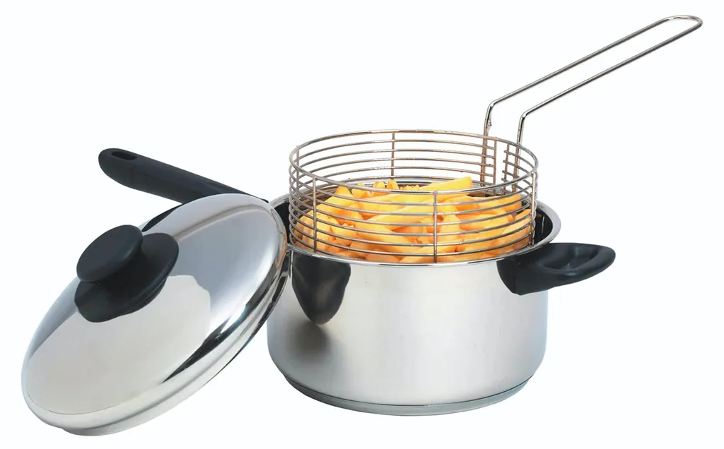 Poêle à chips 20 cm en acier inoxydable pour des chips maison craquantes