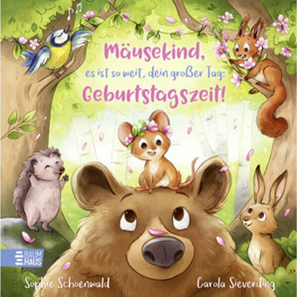 Album illustré d'anniversaire Mäusekind pour l'éveil des tout-petits 16p