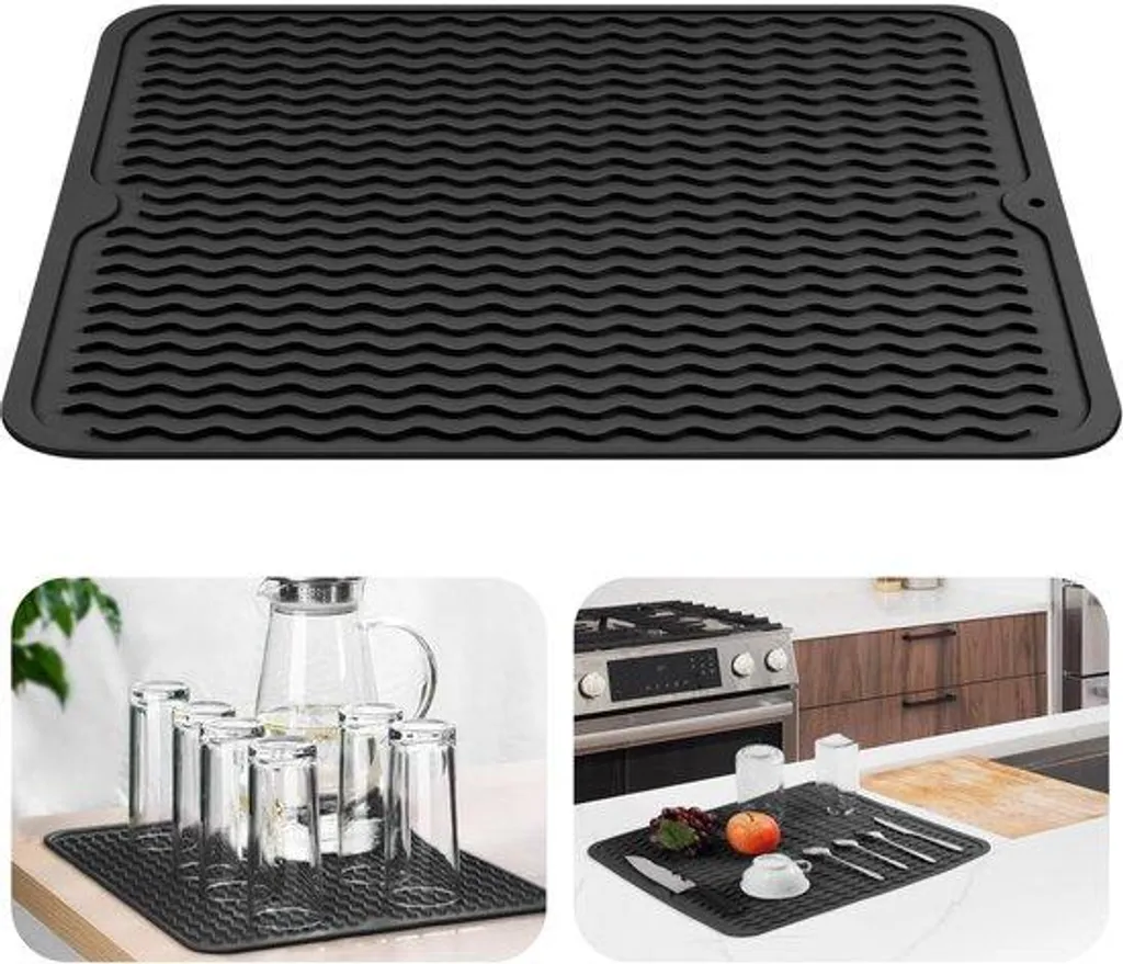 Tapis de protection cuisine en silicone pour poser plats chauds et casseroles