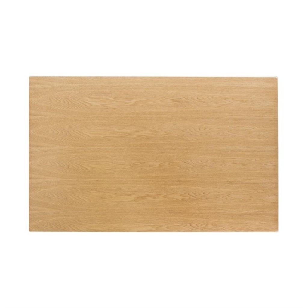 Bolero rechteckige Tischplatte Eschenfurnier vorgebohrt 110 x 70cm