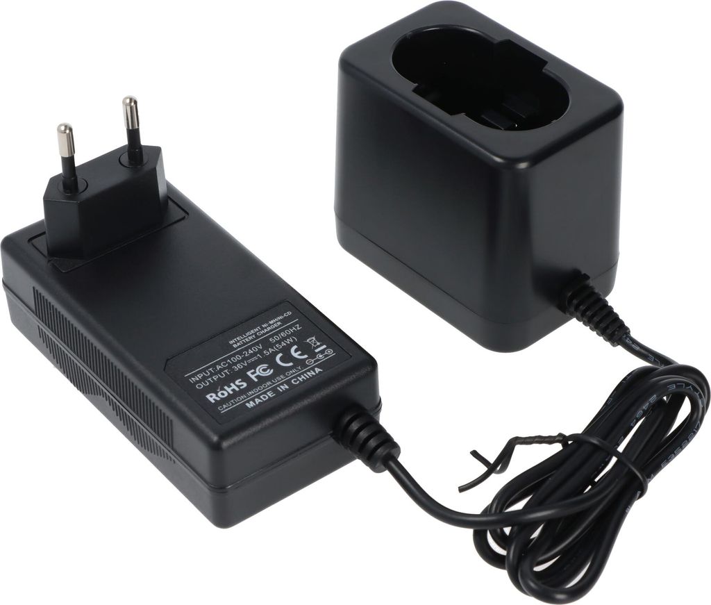 Ladegerät passend für Bosch Werkzeug-Akku 7,2 bis 24 Volt Akkus, lädt NiMH und NiCd Akkus