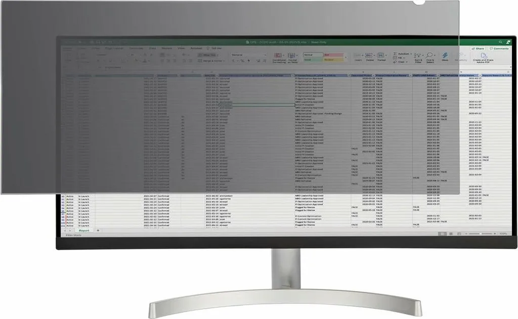 Filtre de confidentialité 34 pouces 21:9 anti-reflet et anti-lumière bleue