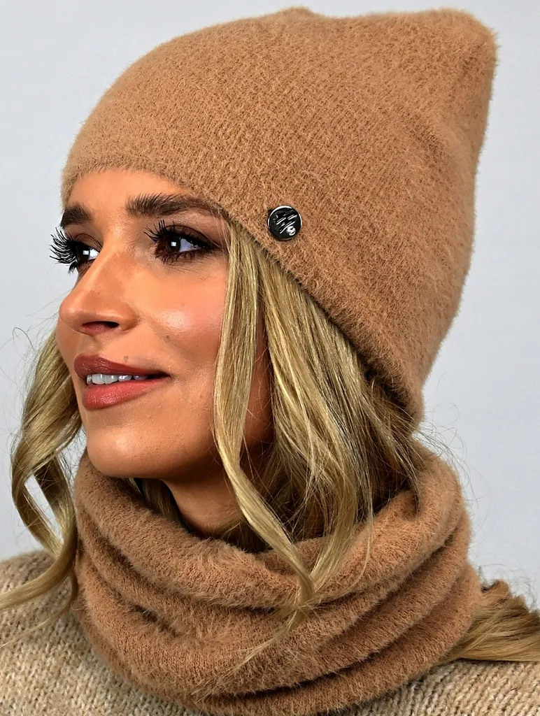 Set Sciarpa e Cappello Alpaca Caramello AL1 | Accessori Inverno 2026 - 15
