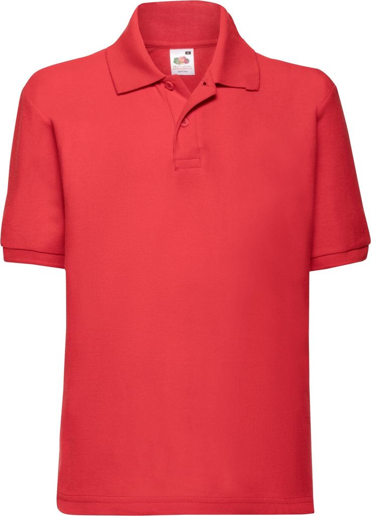 Fruit of the Loom - "65/35" Poloshirt für Kinder RW10132 (164-170) (Rot)