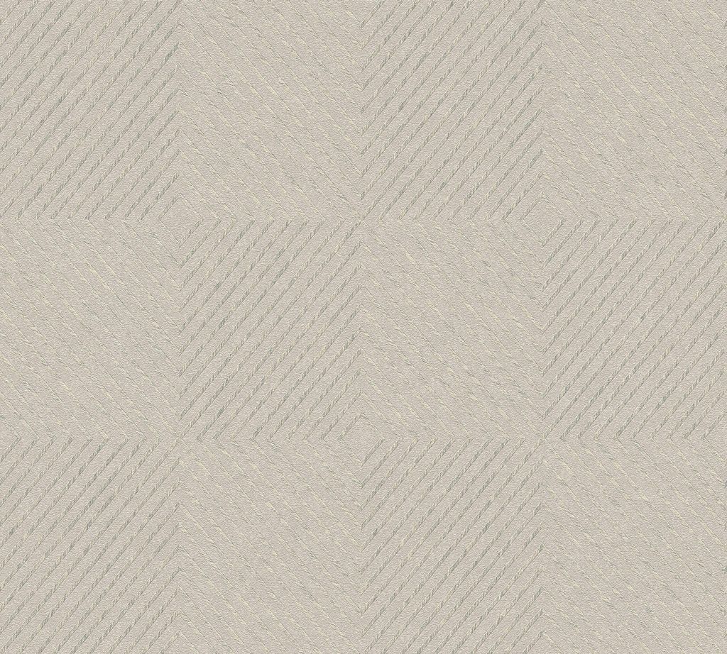 Livingwalls geometrische Tapete Metropolitan Stories Nils Olsson Copenhagen Vliestapete beige silber 10,05 m x 0,53 m