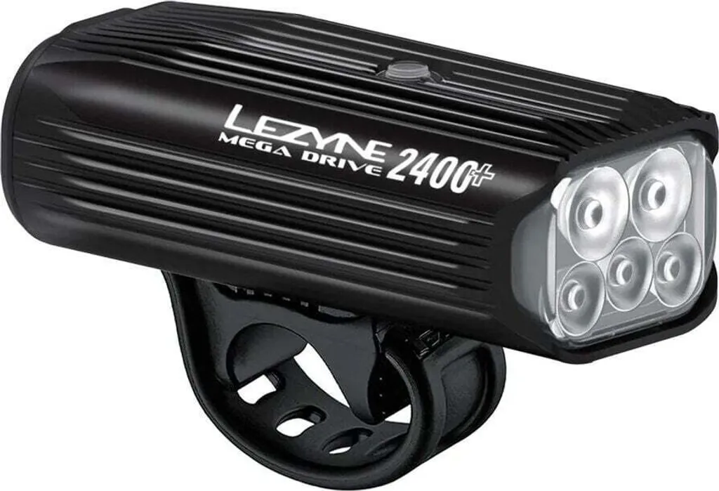 Lampe de Vélo LED Lezyne Mega Drive 2400+ Rechargeable USB-C Noire