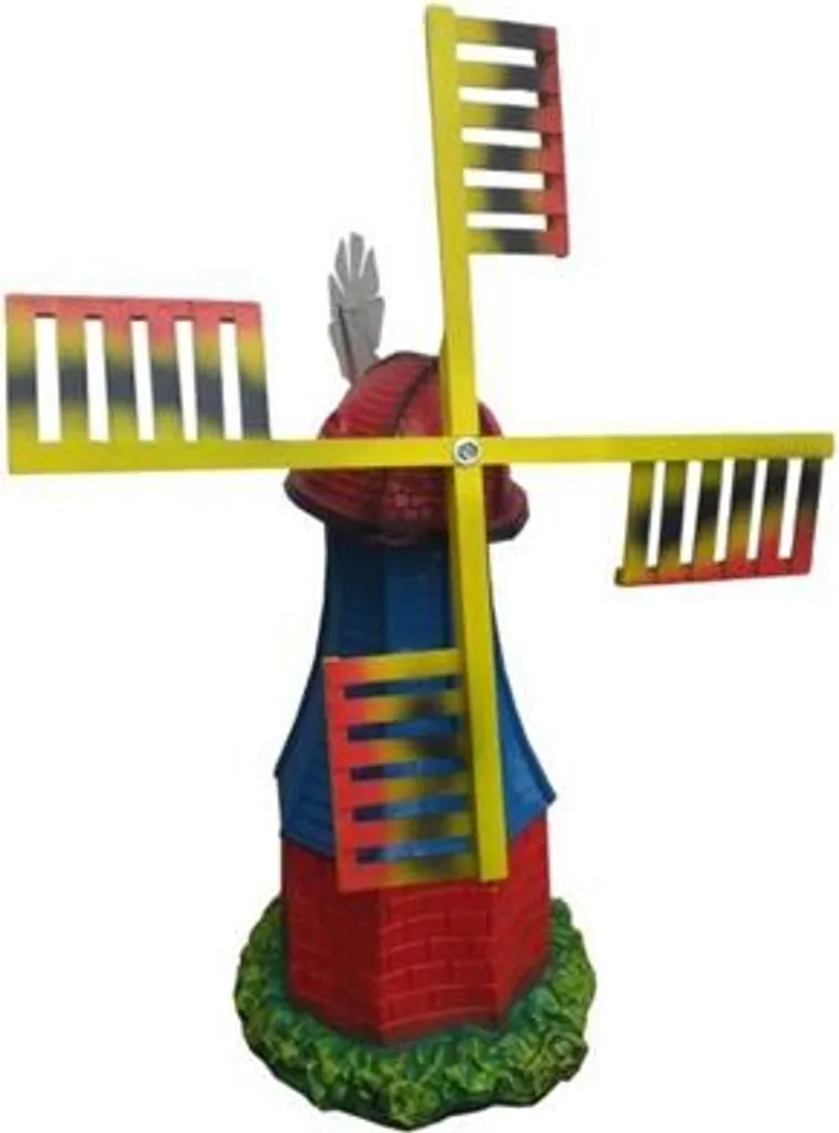 Statue Moulin Artistique Hauteur 65cm Sculpture Finition Détail pour Balcon