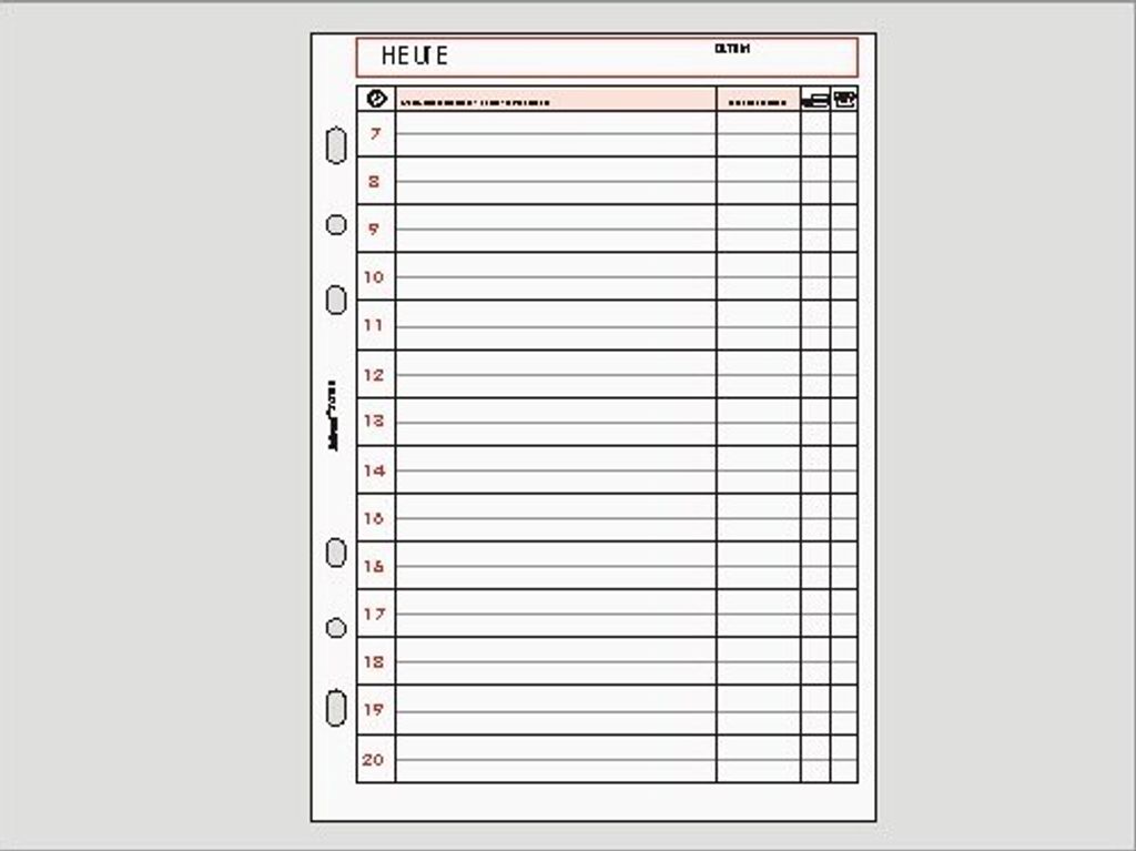 bind Systemeinlage Heute A5 Papier weiß ca. 149 x 210 mm Produktbild 