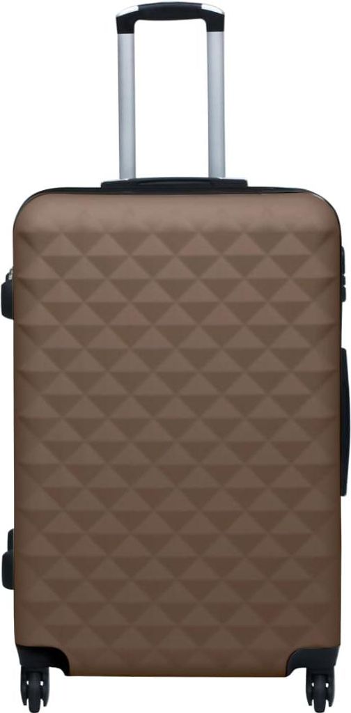 vidaXL Hartschalen-Trolley Braun ABS