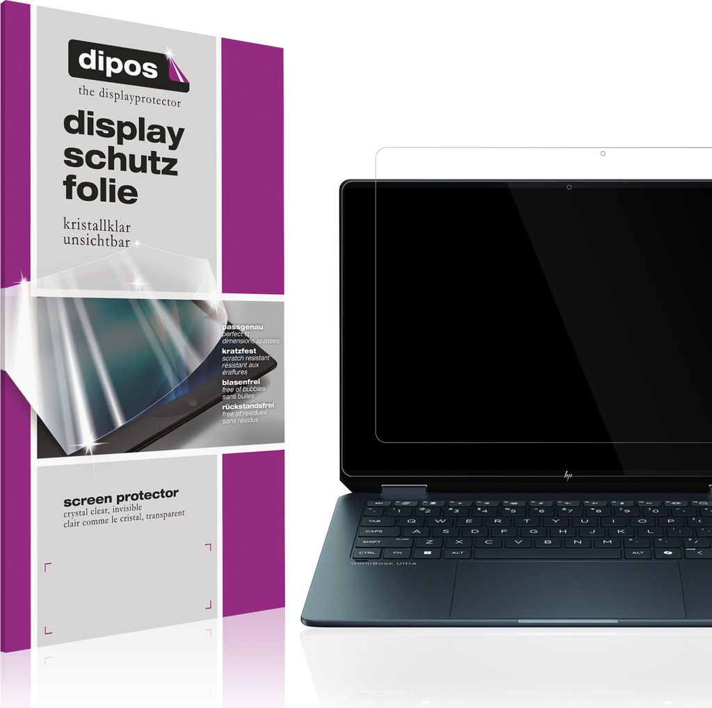 2x Schutzfolie für HP OmniBook Ultra Flip 14 klar Produktbild 