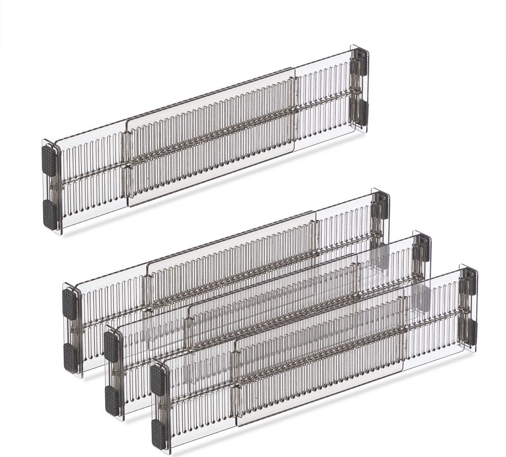 Relaxdays Schubladentrenner, 16-tlg. Set, 8 Ladenteiler, Produktbild 