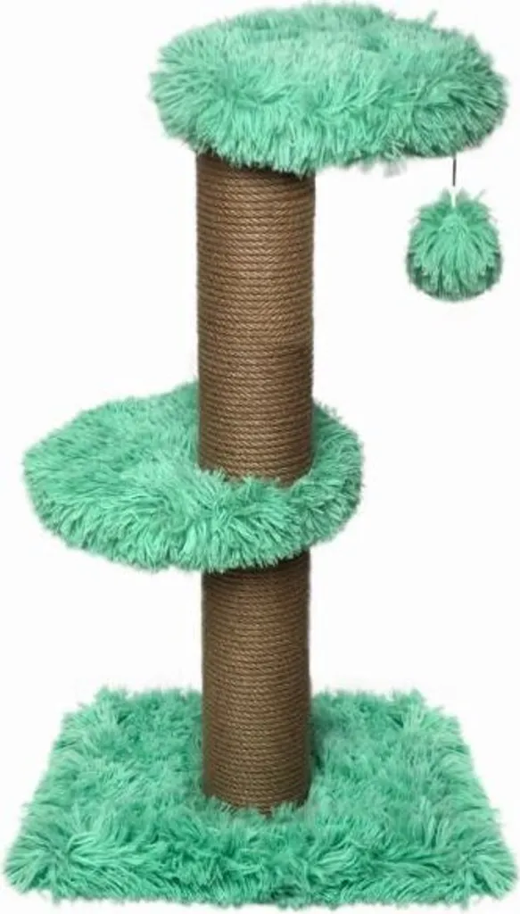Arbre à chat d'appartement Merida vert, station de jeu et repos