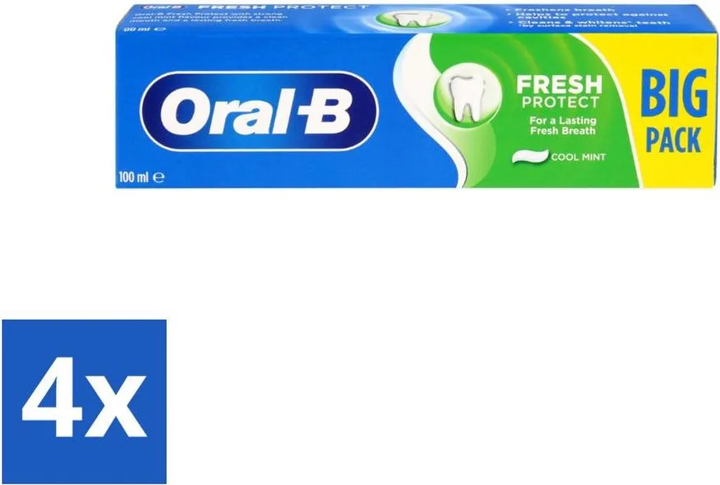Oral-B Menta Fresca 100ml Multipack 4x - Offerta Risparmio Online
