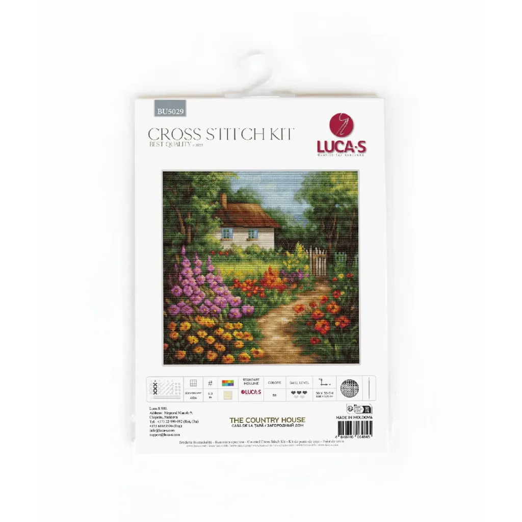 Kit Punto Croce Contato Luca-S Casa di Campagna | 16ct Aida Zweigart - 2