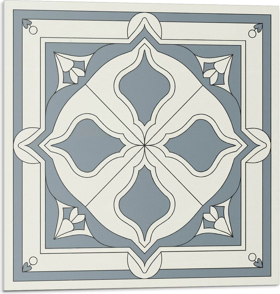 Blumenmuster Auf Fliesen – Selbstklebend – Wandverkleidung – Wandpaneel – Wanddeko – Dekorative Wandpaneele – 3D Wandpaneele – Wandge...