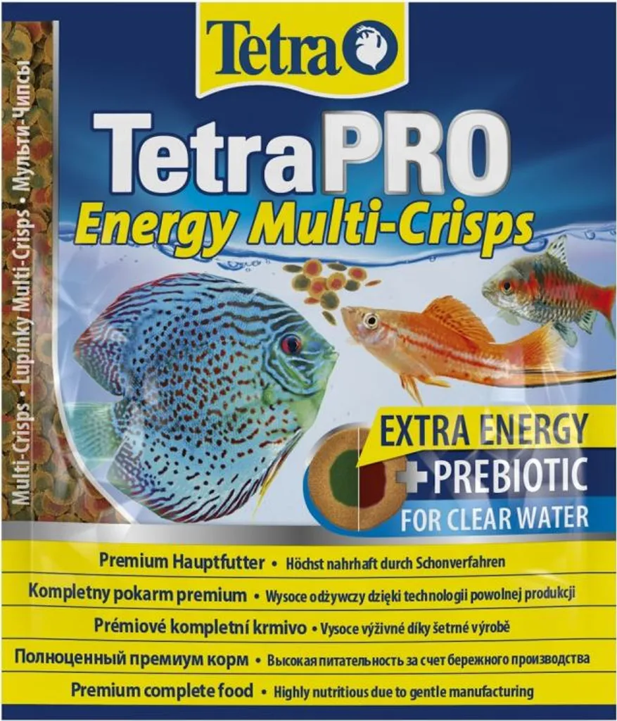 Alimentation poissons TetraPro Energy chips croustillantes sachet de 12g