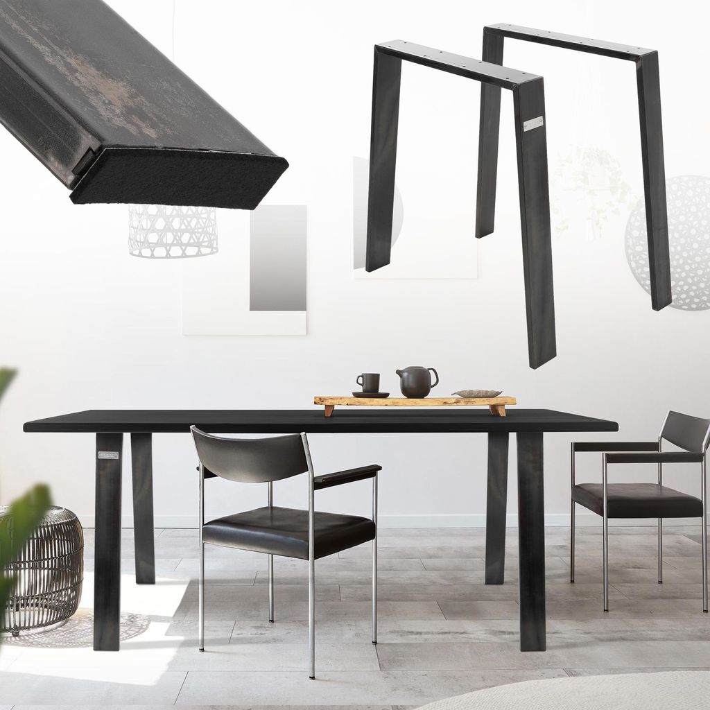 ML-Design zestaw 2 nóg do stołu Loft, 75x72 cm, Zdjęcie produktu 