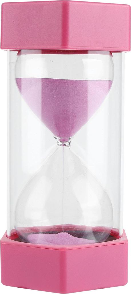 Sechseckige Sanduhr Sanduhr 30 Minuten Timer Uhr für Klassenzimmer Haus Büro Küche VerwendungPink