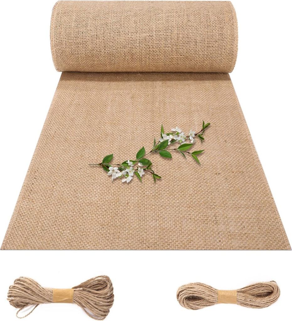 Jute-Tischdecke 30 x 1000 cm. Jute-Tischdecke für rustikale Produktbild 