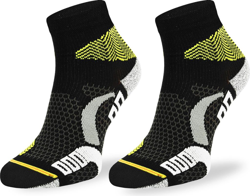 SKIETY Laufsocken mit Silber Ionen Comodo Run1 - Schwarz Grün - 39-42