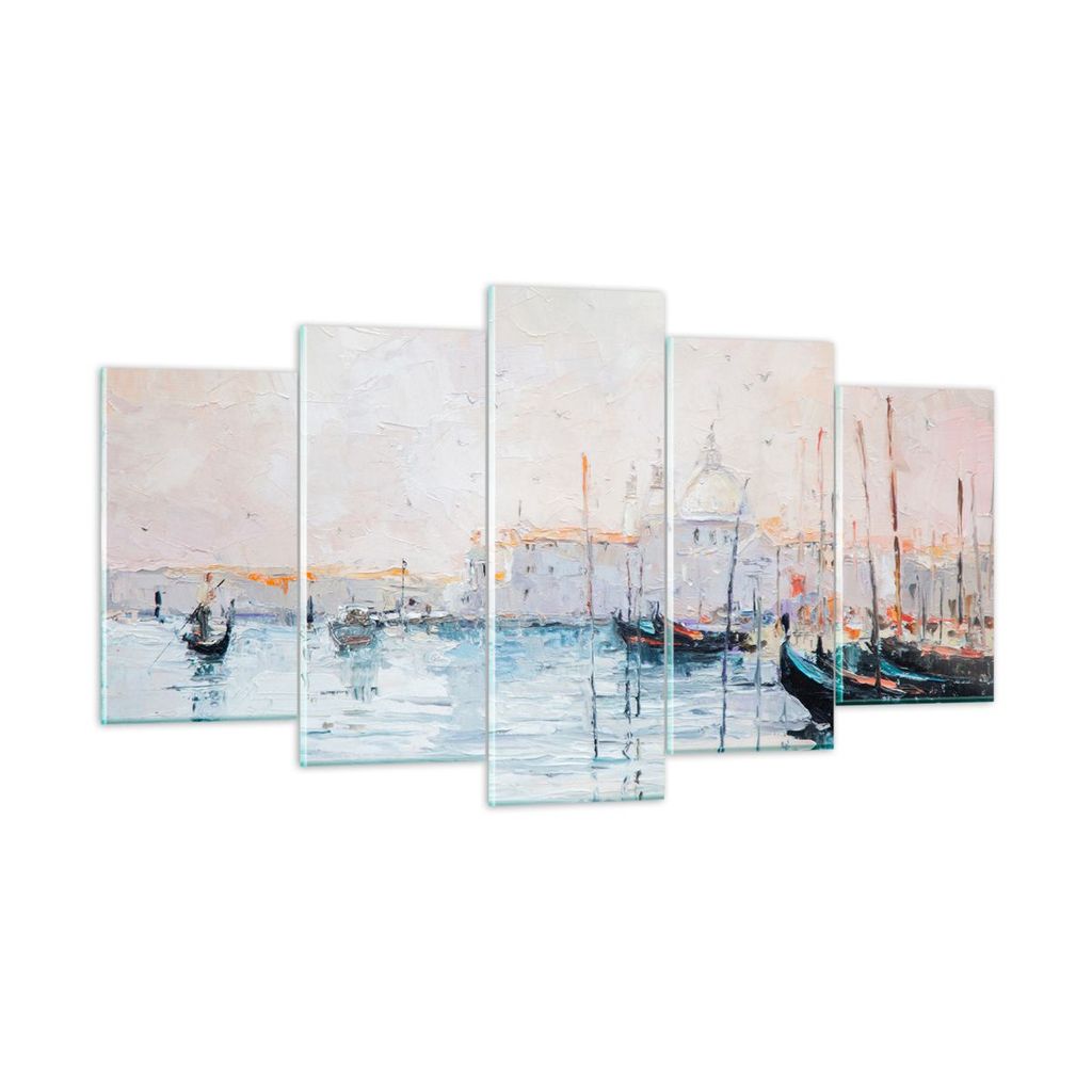 Bilder auf glas - Venedig Basilika - 160x85cm - Glasbilder - Wandbilder - Kunstdruck - zum Aufhängen bereit - Wanddekoration aus Glas - Glas Bilde...